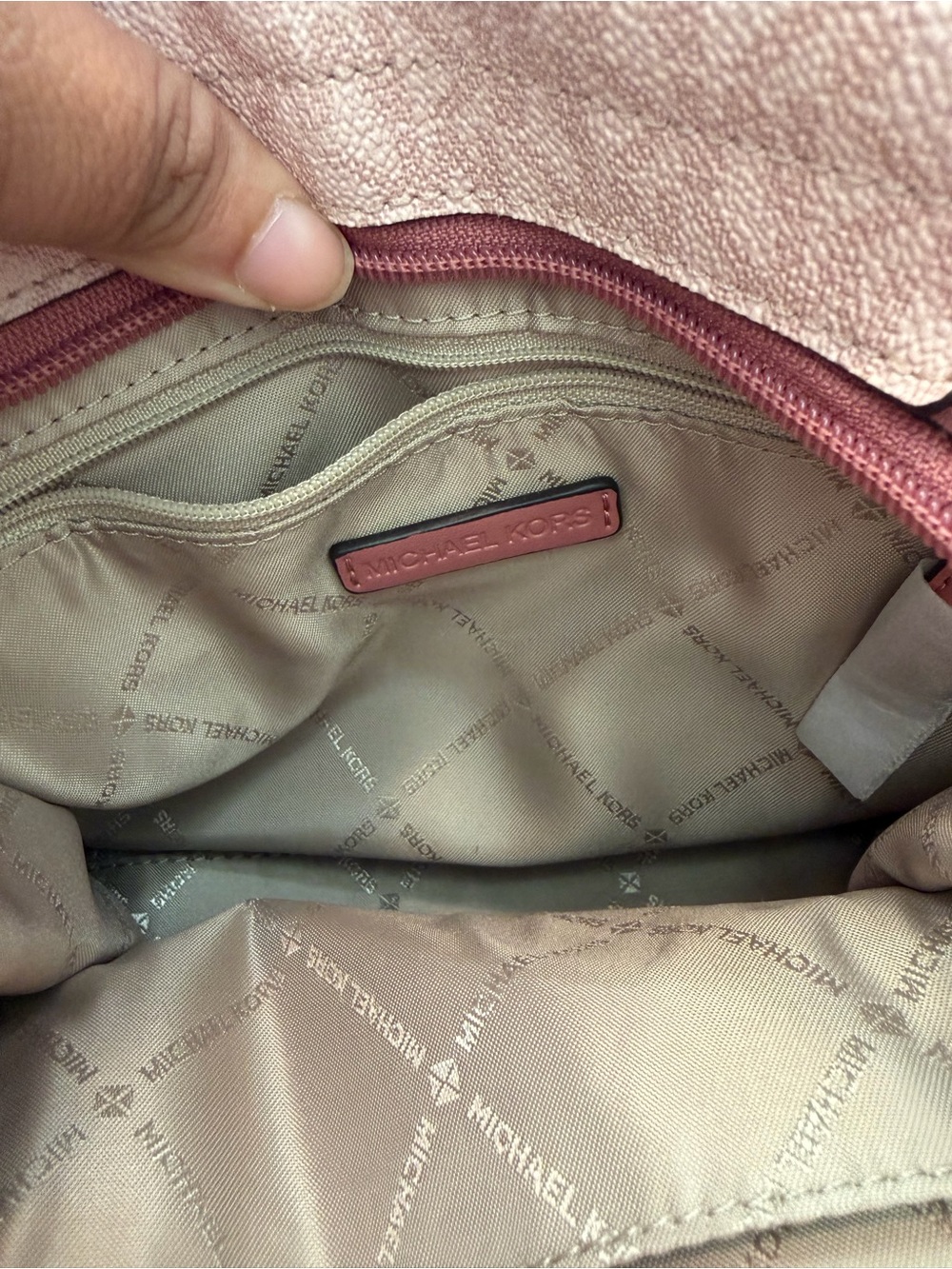 Michael Kors Blush Pink Canvas tote - Picture 10 of 10